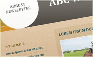 Email newsletters - email marketing templates